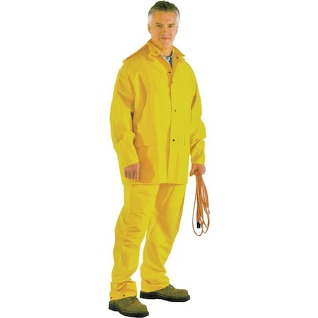 Rainsuit Pvc/Poly 3Pc Ylw Xl